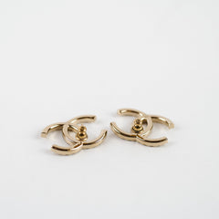 Chanel CC Crystal Earrings Costume Jewelery