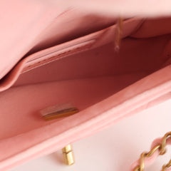 Chanel Seasonal Mini Flap Velvet Pink (Microchipped)