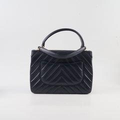 Chanel Small Trendy CC Navy Lambskin Light Gold HW