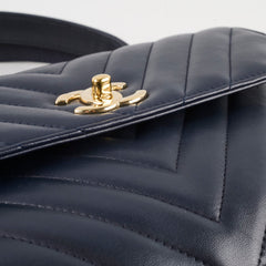 Chanel Small Trendy CC Navy Lambskin Light Gold HW