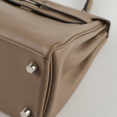 Luxury brown leather handbag, chic designer purse