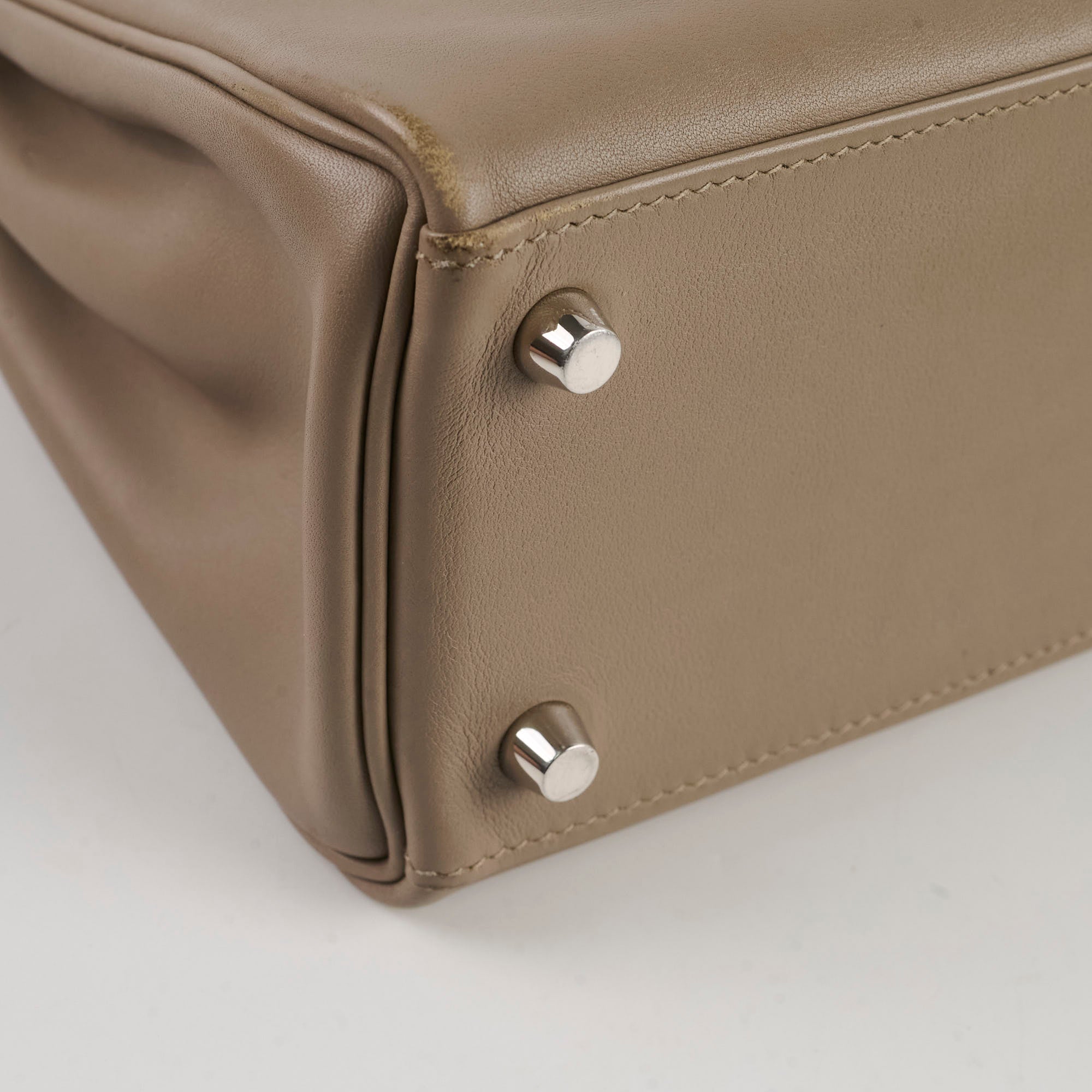 Elegant soft beige leather tote, premium designer handbag