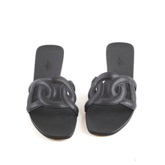 Hermes Aloha Sandals Black Size 40