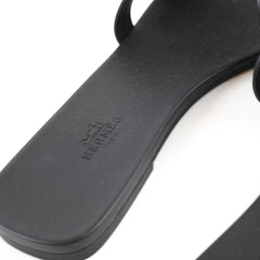 Hermes Aloha Sandals Black Size 40