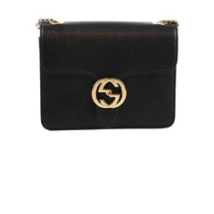 Gucci Dollar Small Interlocking G Calfskin Black
