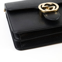 Gucci Dollar Small Interlocking G Calfskin Black