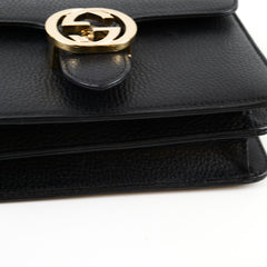 Gucci Dollar Small Interlocking G Calfskin Black
