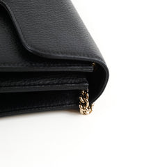Gucci Dollar Small Interlocking G Calfskin Black