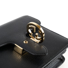 Gucci Dollar Small Interlocking G Calfskin Black