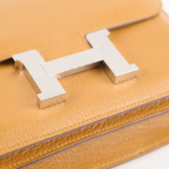 Hermes Mini Constance 18 Cherve Caramel K Stamp 2025