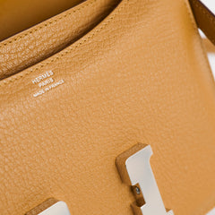 Hermes Mini Constance 18 Cherve Caramel K Stamp 2025