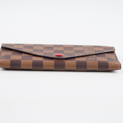 Louis Vuitton Sarah Long Wallet Damier Ebene