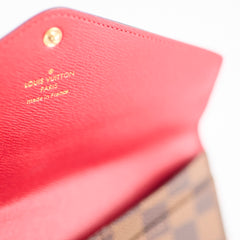 Louis Vuitton Sarah Long Wallet Damier Ebene
