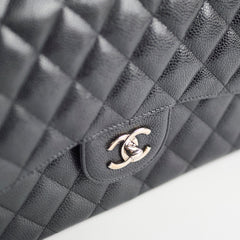 Chanel Jumbo Double Flap Caviar Black