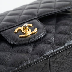 Chanel Jumbo Classic Double Flap Caviar Black - Series 22