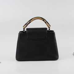 Louis Vuitton Capucines BB Black Python Handle
