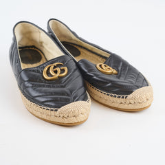 Gucci GG Marmont Espadrilles Black - Size 38