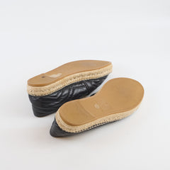 Gucci GG Marmont Espadrilles Black - Size 38