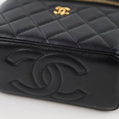 Chanel Pearl Crush Gold Ball Vanity Black Lambskin