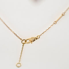 Van Cleef & Arpels Sweet Alhambra Mother of Pearl MOP Necklace Yellow Gold