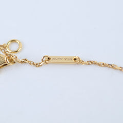 Van Cleef & Arpels Sweet Alhambra Mother of Pearl MOP Necklace Yellow Gold