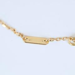 Van Cleef & Arpels Sweet Alhambra Mother of Pearl MOP Necklace Yellow Gold