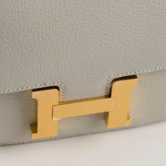 Hermes Mini Constance 18 Gris Perle K Stamp