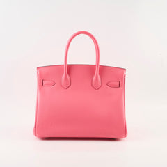 Hermes Birkin 30 Rose Azalea Y Stamp