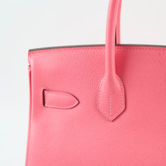 Hermes Birkin 30 Rose Azalea Y Stamp