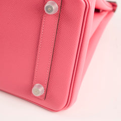 Hermes Birkin 30 Rose Azalea Y Stamp