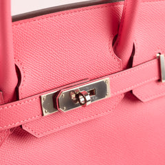 Hermes Birkin 30 Rose Azalea Y Stamp