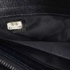 Chanel Boy Lambskin O-Case Mettalic Navy