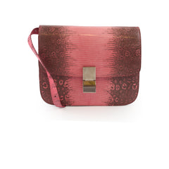 Celine Medium Box Bag Lizard Pink