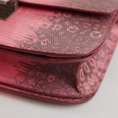 Celine Medium Box Bag Lizard Pink