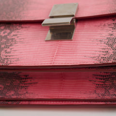 Celine Medium Box Bag Lizard Pink