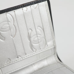 Chanel Cambon Wallet Black Silver