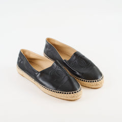 Chanel CC Espadrilles Lambskin Black - Size 40
