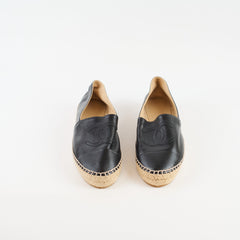 Chanel CC Espadrilles Lambskin Black - Size 40