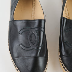 Chanel CC Espadrilles Lambskin Black - Size 40