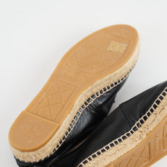 Chanel CC Espadrilles Lambskin Black - Size 40