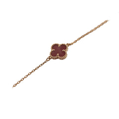 Van Cleef & Arpels Van Cleef and Arpels Sweet Alhambra Carnelian Bracelet