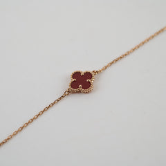 Van Cleef & Arpels Van Cleef and Arpels Sweet Alhambra Carnelian Bracelet