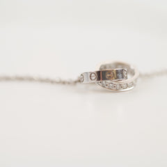 Cartier Baby Love Diamond White Gold Necklace