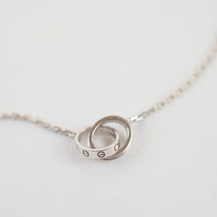 Cartier Baby Love Diamond White Gold Necklace