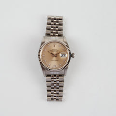 Rolex Datejust 36mm Stainless Steel/ White Gold Watch with Diamonds