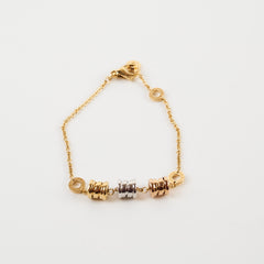 Bulgari Bvlgari B.zero 1 Three- Element Tricolour Gold Bracelet