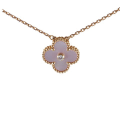 Van Cleef & Arpels Van Cleef and Arpels Vintage Alhambra Holiday Pink Necklace 2025