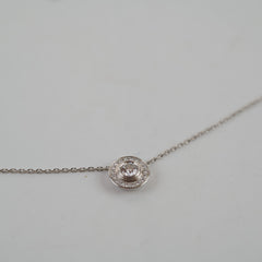 Cartier D'amour Pave Diamond White Gold Necklace
