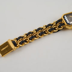 Chanel Premiere L Black/Gold Watch