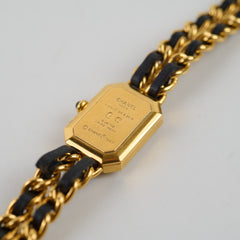 Chanel Premiere L Black/Gold Watch
